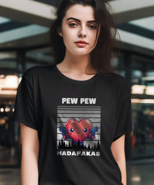 Pew Pew heart - Ladies Premium Shirt