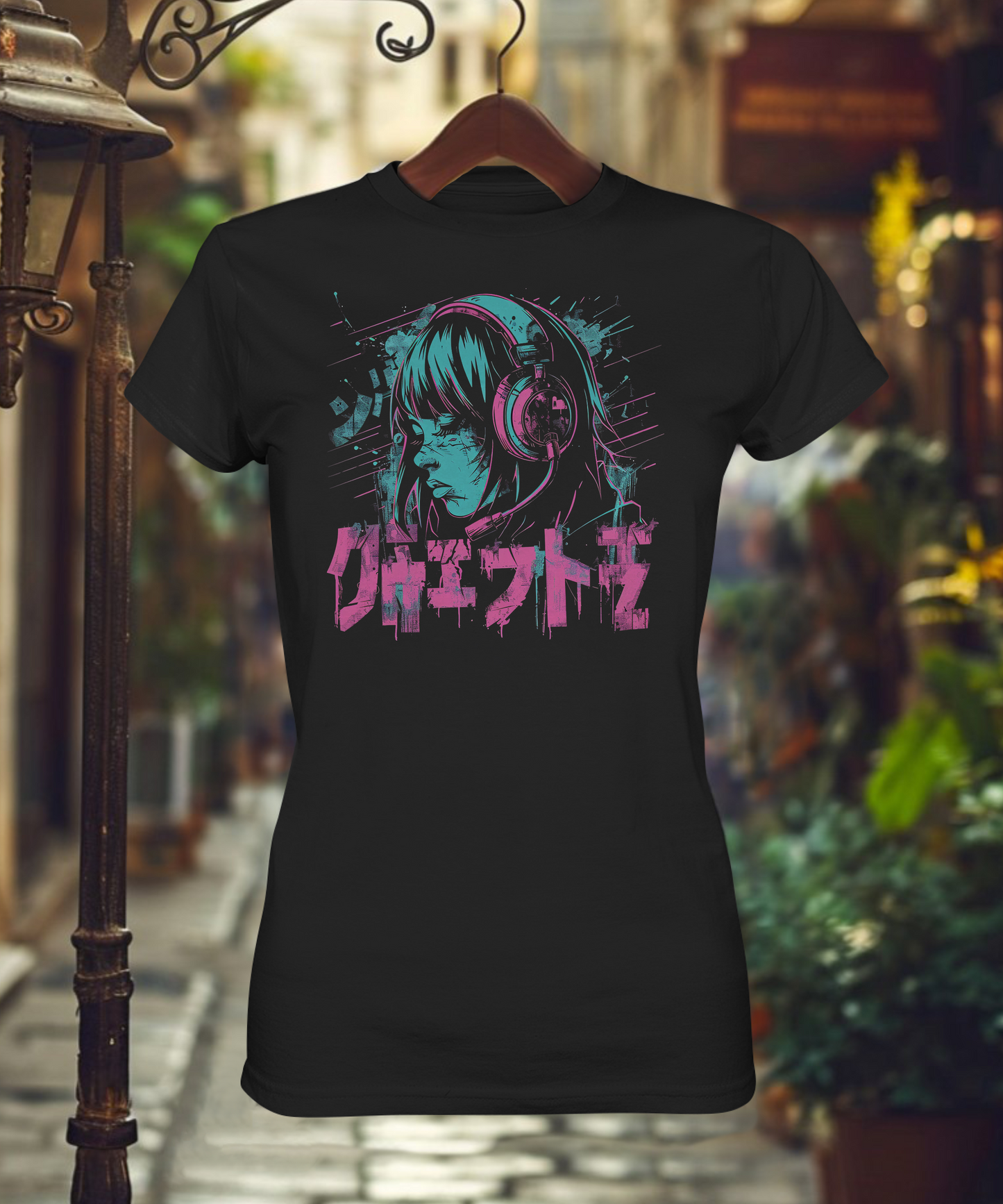 Anime Headset - Ladies Premium Shirt