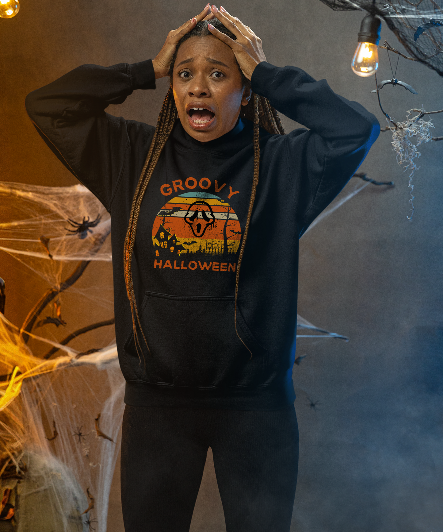 Groovy Halloween - Premium Unisex Hoodie