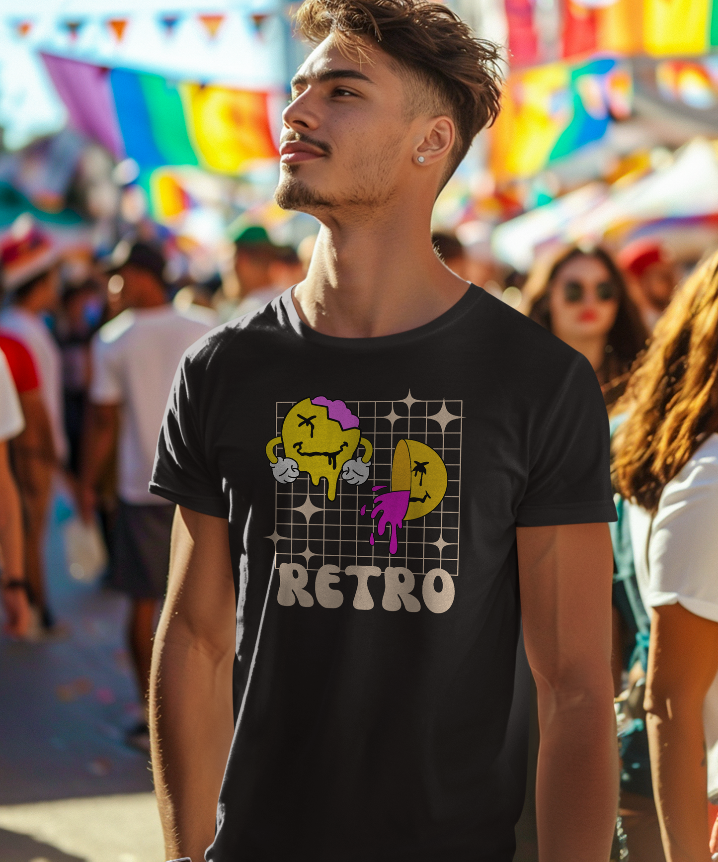 Retro Smileys - Premium Shirt