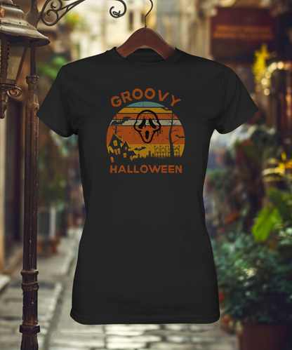 Groovy Halloween - Ladies Premium Shirt