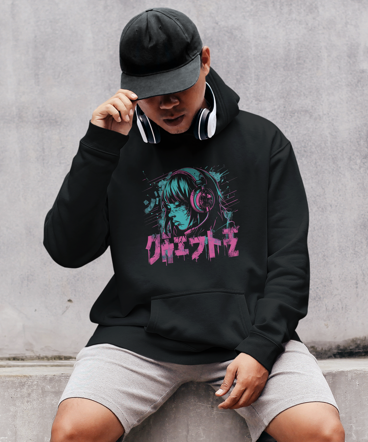 Anime Headset - Premium Unisex Hoodie