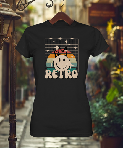 Retro Smiley - Ladies Premium Shirt