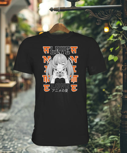 Anime Love Girl - Premium Shirt