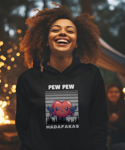 Pew Pew heart - Premium Unisex Hoodie