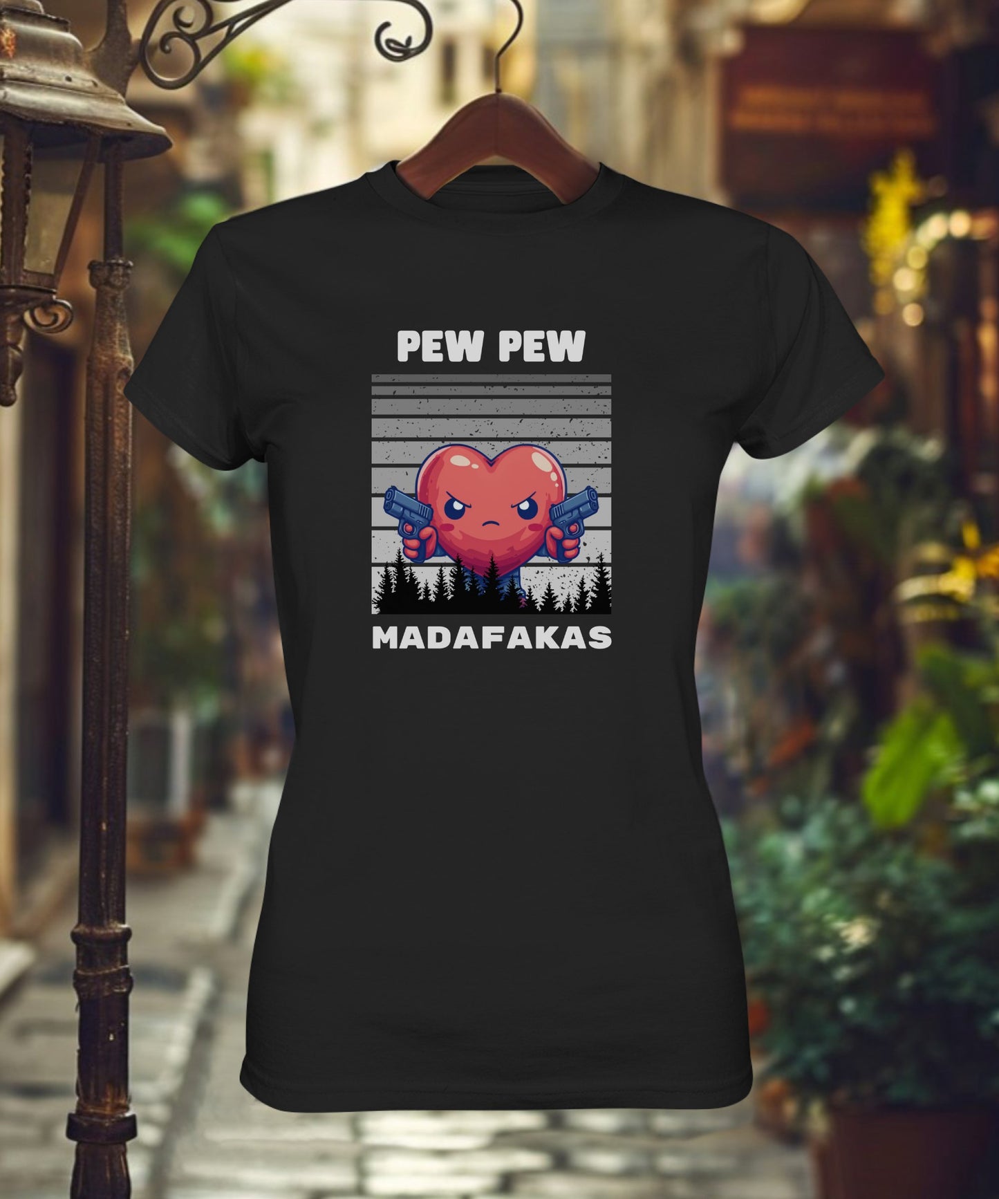 Pew Pew heart - Ladies Premium Shirt