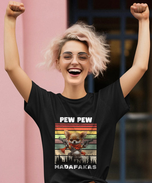 Pew Pew Chihuahua - Ladies Premium Shirt