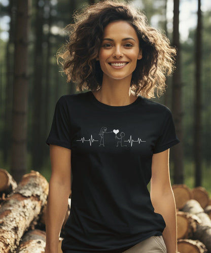 Sarkasmus in Love, ein Herzschlag für die Realität ! - Ladies Premium Shirt