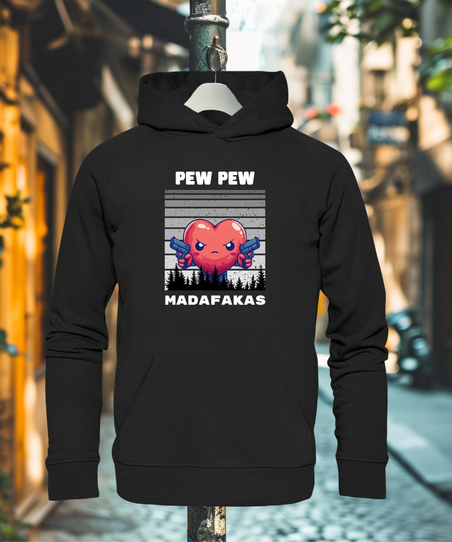 Pew Pew heart - Premium Unisex Hoodie