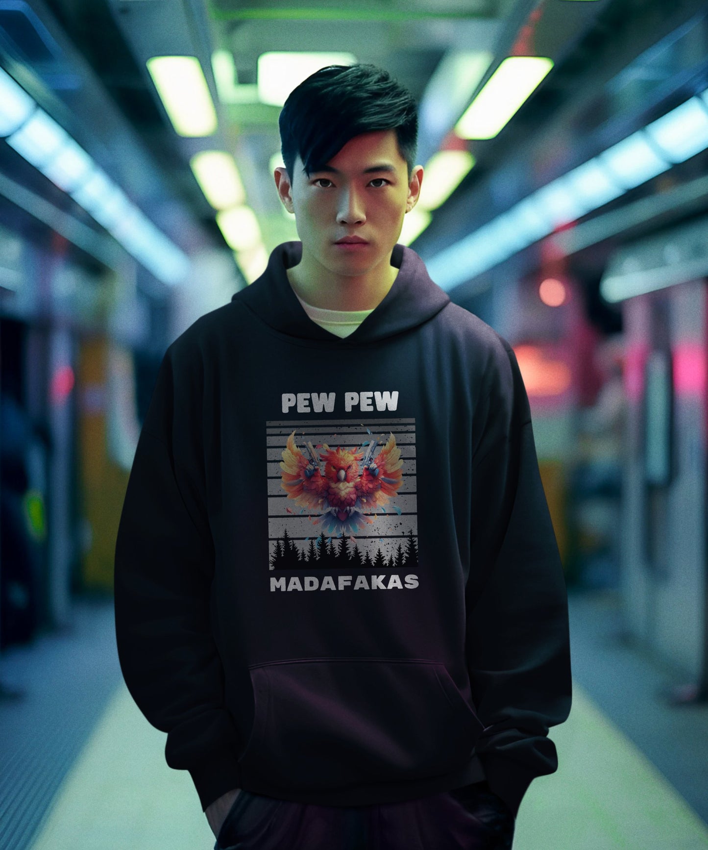 Pew Pew bird - Premium Unisex Hoodie