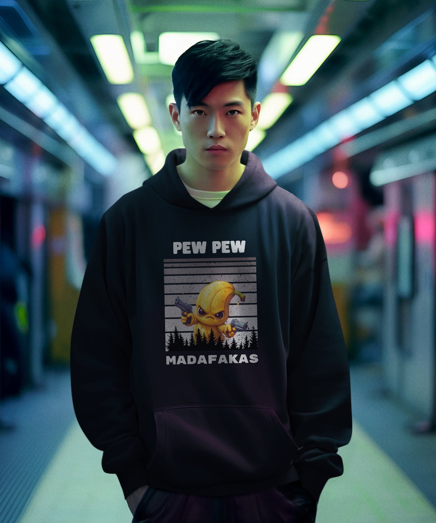 Pew Pew Banana - Premium Unisex Hoodie