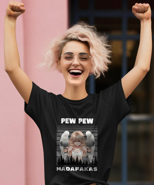 Pew Pew Angel - Ladies Premium Shirt