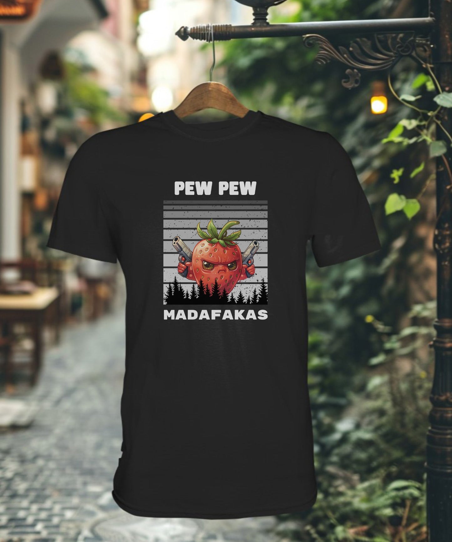 Pew Pew Erdbeere - Premium Shirt