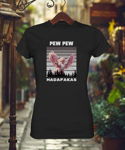 Pew Pew pinker Vogel - Ladies Premium Shirt