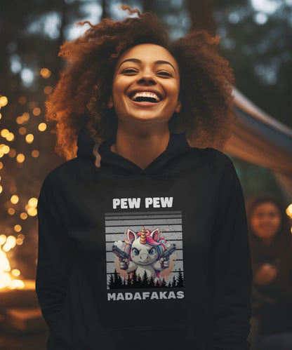 Pew Pew Einhorn - Premium Unisex Hoodie