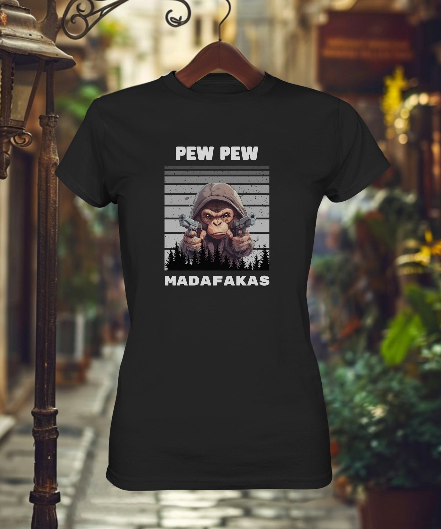 Pew Pew Affe - Ladies Premium Shirt