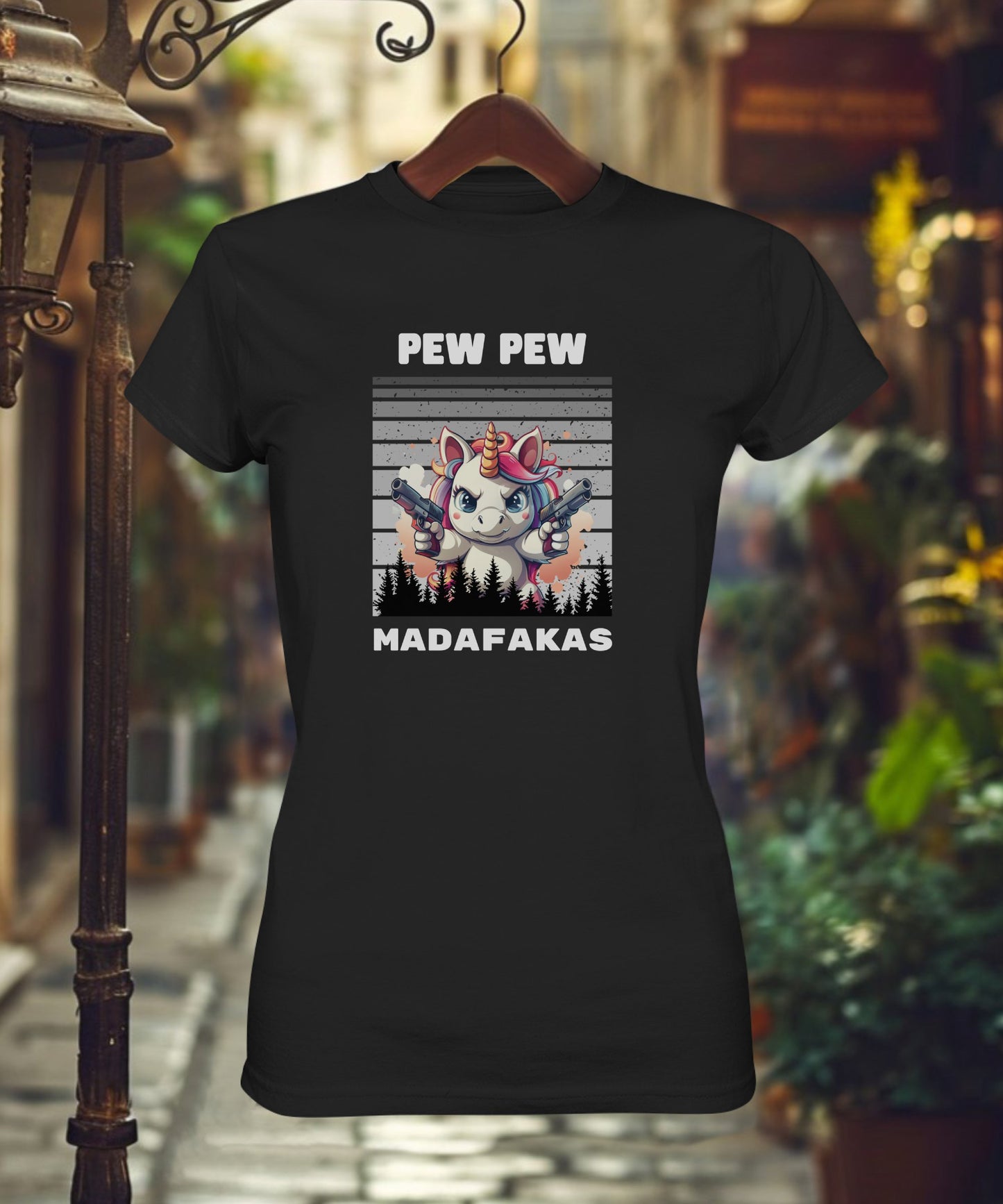 Pew Pew Einhorn - Ladies Premium Shirt