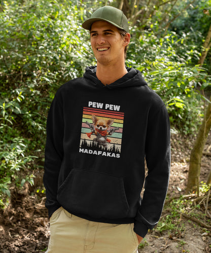 Pew Pew Chihuahua - Premium Unisex Hoodie