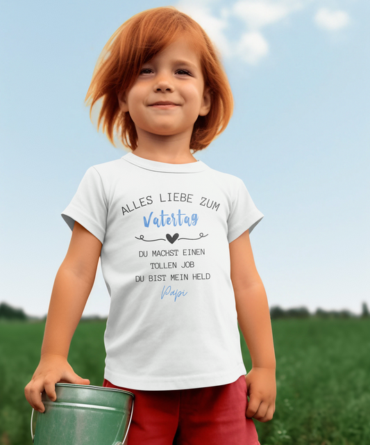 Alles Gute zum Vatertag, mein Held - Kids Premium Shirt