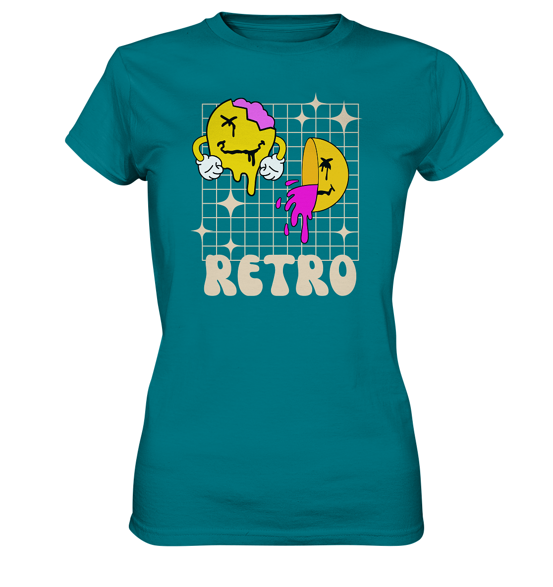 Retro Smileys - Ladies Premium Shirt