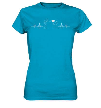 Sarkasmus in Love, ein Herzschlag für die Realität ! - Ladies Premium Shirt