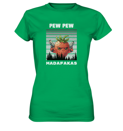 Pew Pew Erdbeere - Ladies Premium Shirt