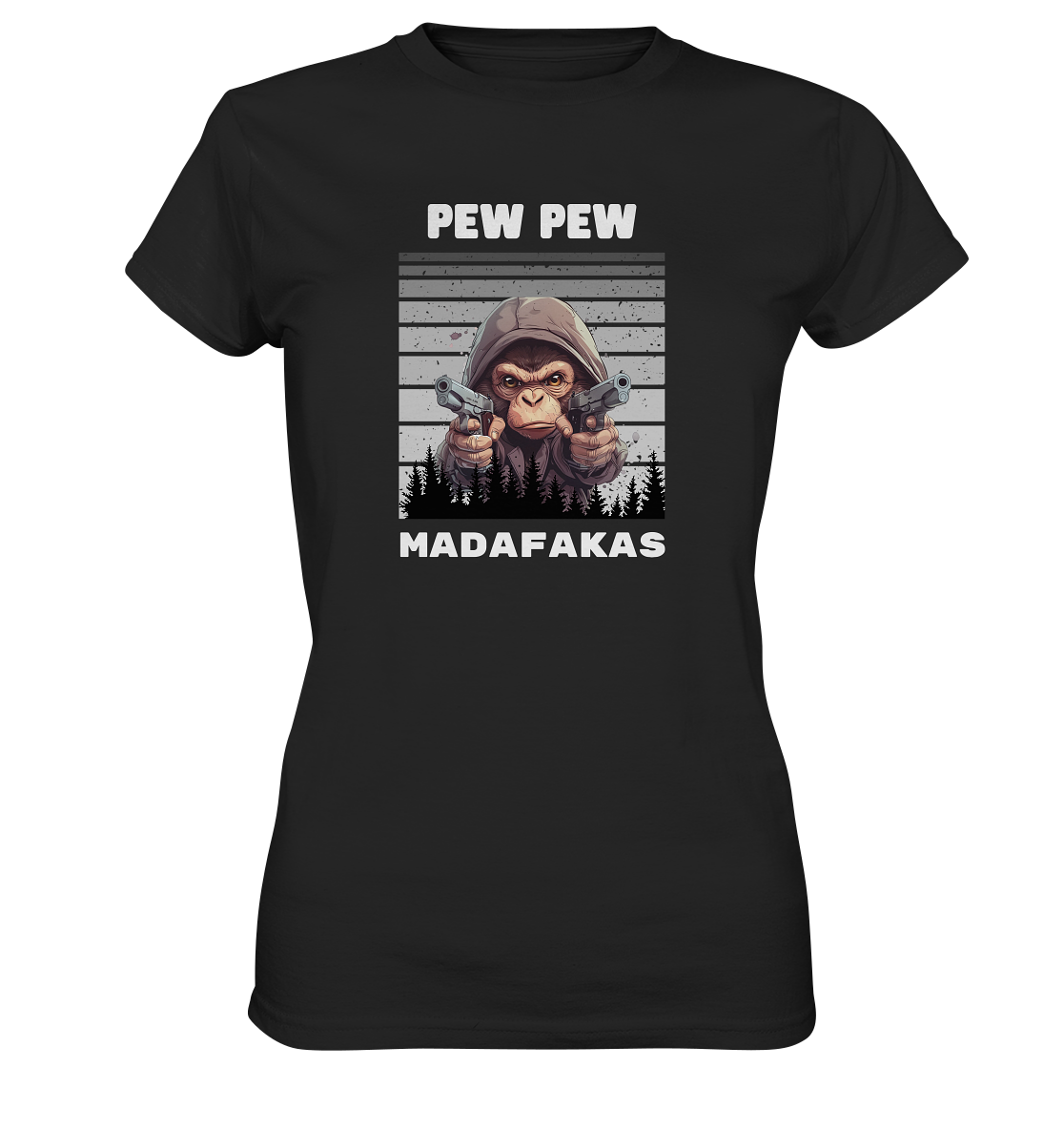 Pew Pew Affe - Ladies Premium Shirt