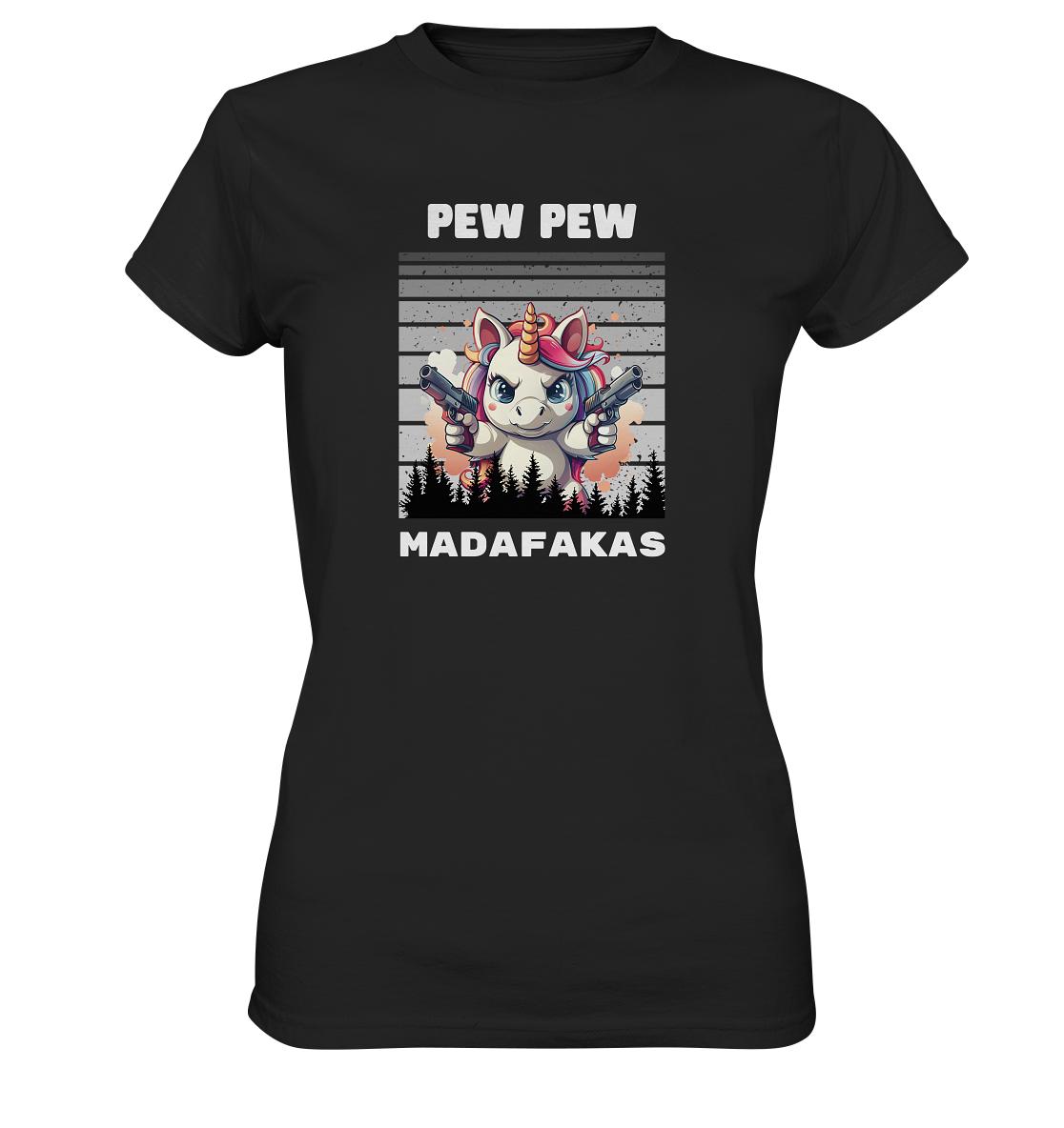 Pew Pew Einhorn - Ladies Premium Shirt