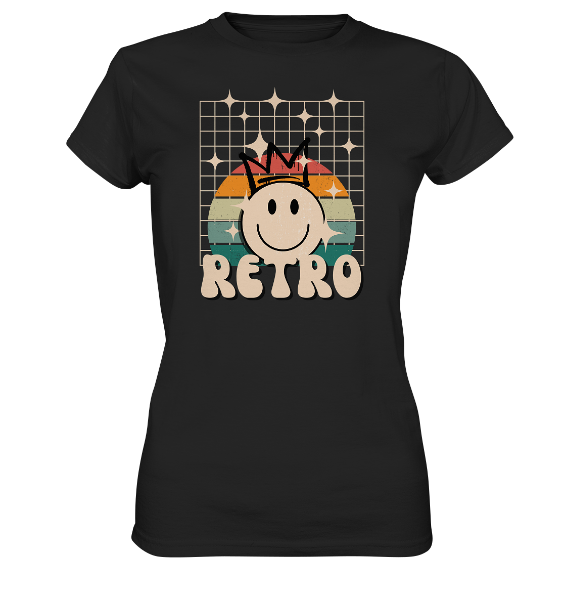 Retro Smiley - Ladies Premium Shirt