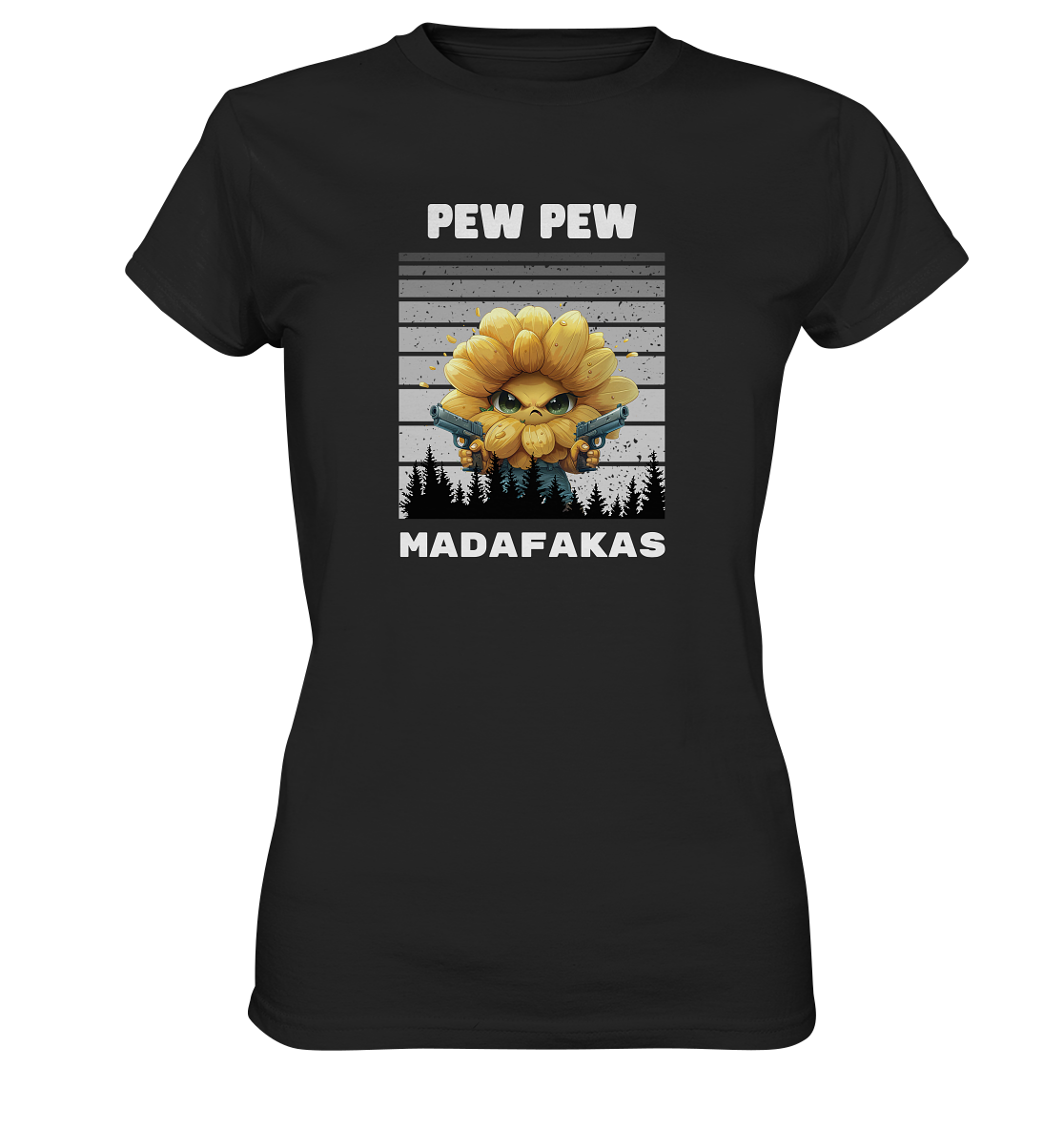 Pew Pew Sonnenblume - Ladies Premium Shirt