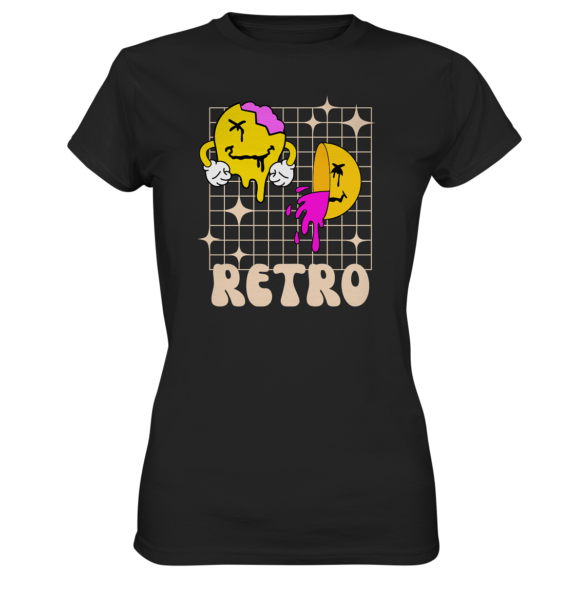 Retro Smileys - Ladies Premium Shirt