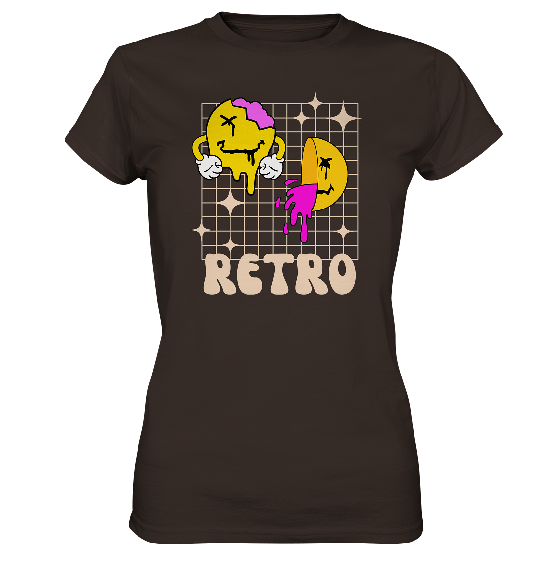 Retro Smileys - Ladies Premium Shirt