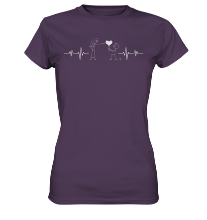 Sarkasmus in Love, ein Herzschlag für die Realität ! - Ladies Premium Shirt