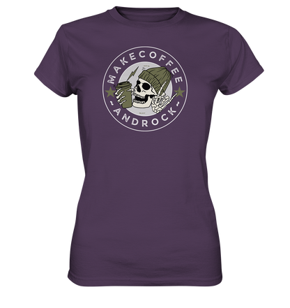 Make Coffee and Rock - Ladies Premium Shirt