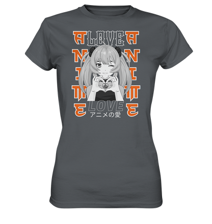 Anime Love Girl - Ladies Premium Shirt