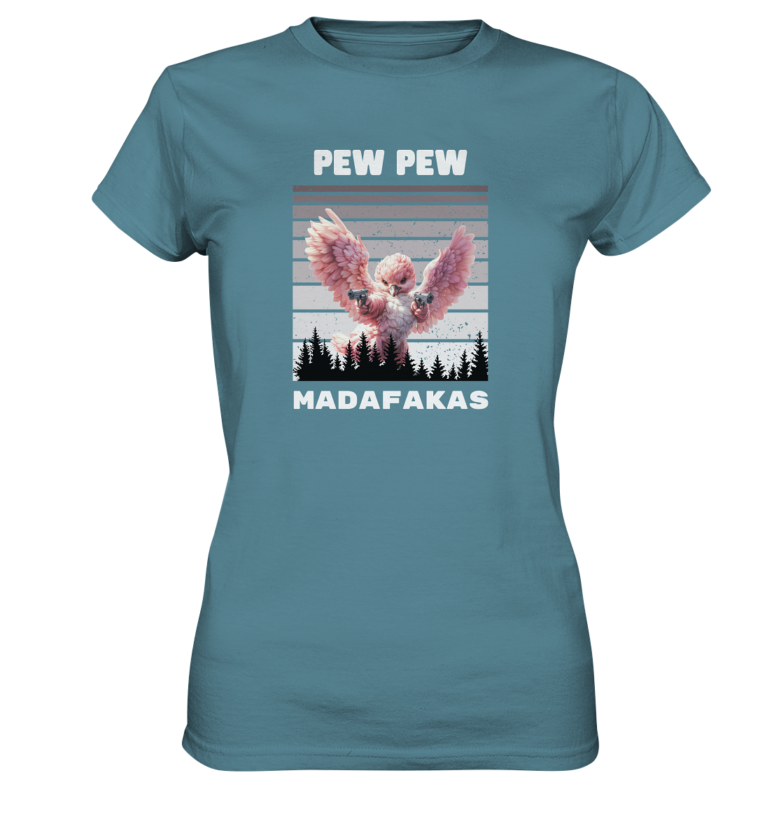 Pew Pew pinker Vogel - Ladies Premium Shirt