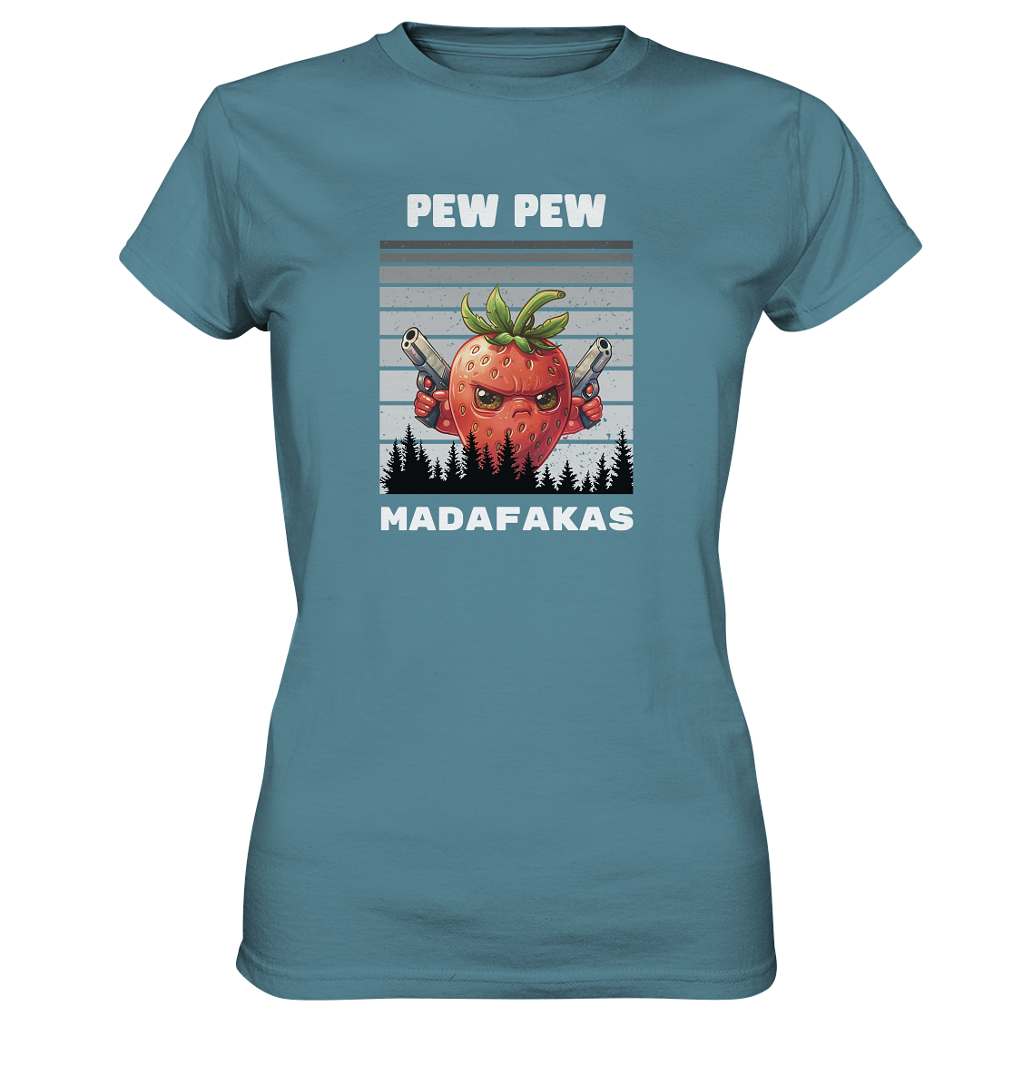 Pew Pew Erdbeere - Ladies Premium Shirt