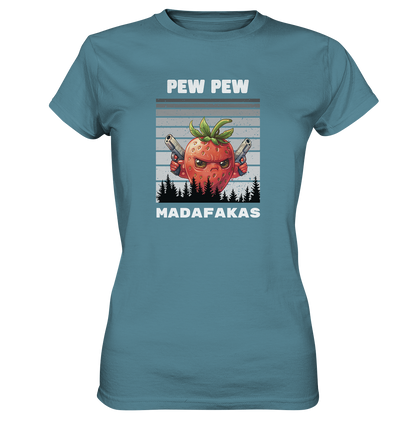 Pew Pew Erdbeere - Ladies Premium Shirt