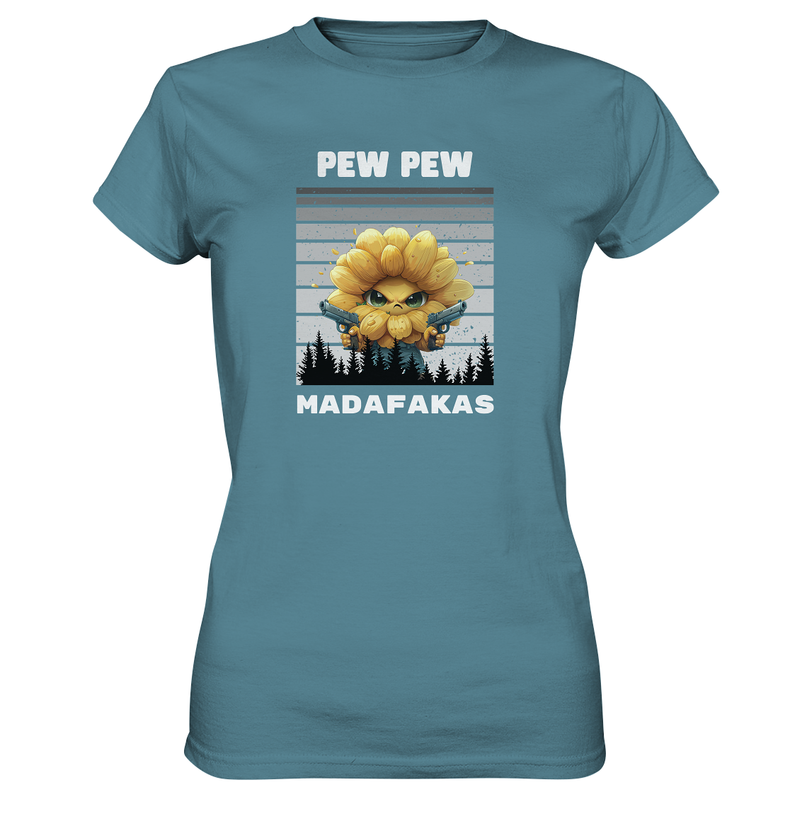 Pew Pew Sonnenblume - Ladies Premium Shirt