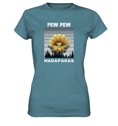 Pew Pew Sonnenblume - Ladies Premium Shirt