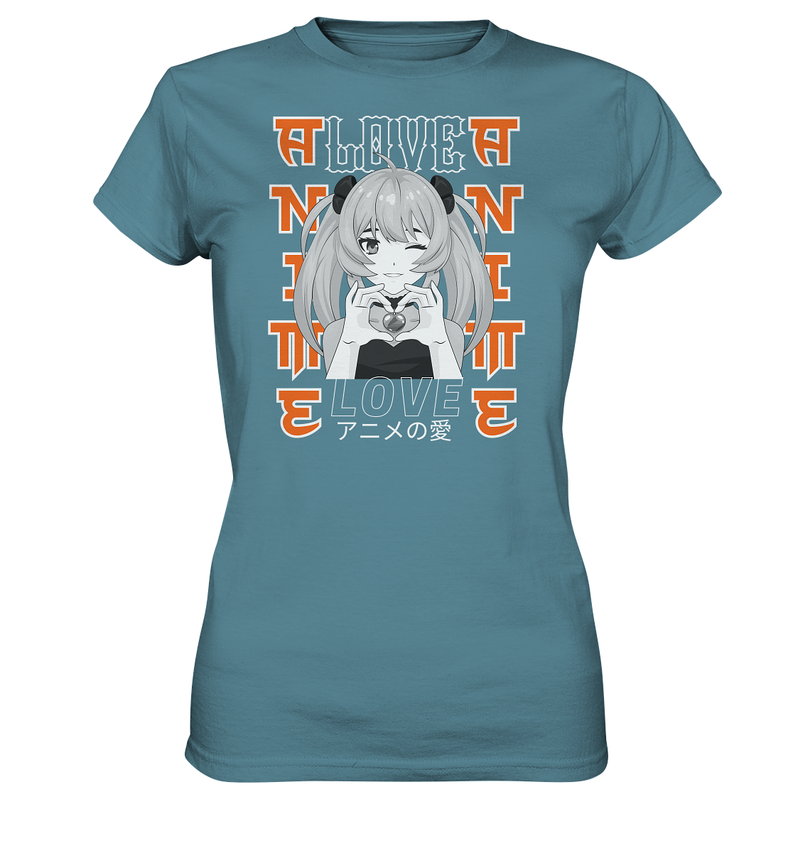 Anime Love Girl - Ladies Premium Shirt