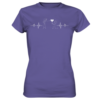 Sarkasmus in Love, ein Herzschlag für die Realität ! - Ladies Premium Shirt