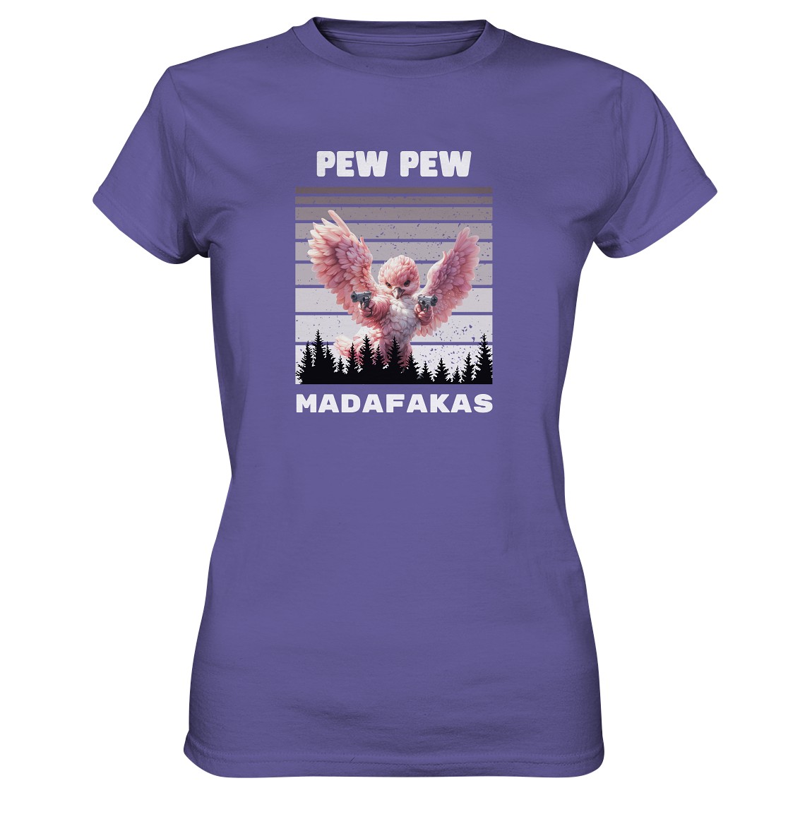 Pew Pew pinker Vogel - Ladies Premium Shirt