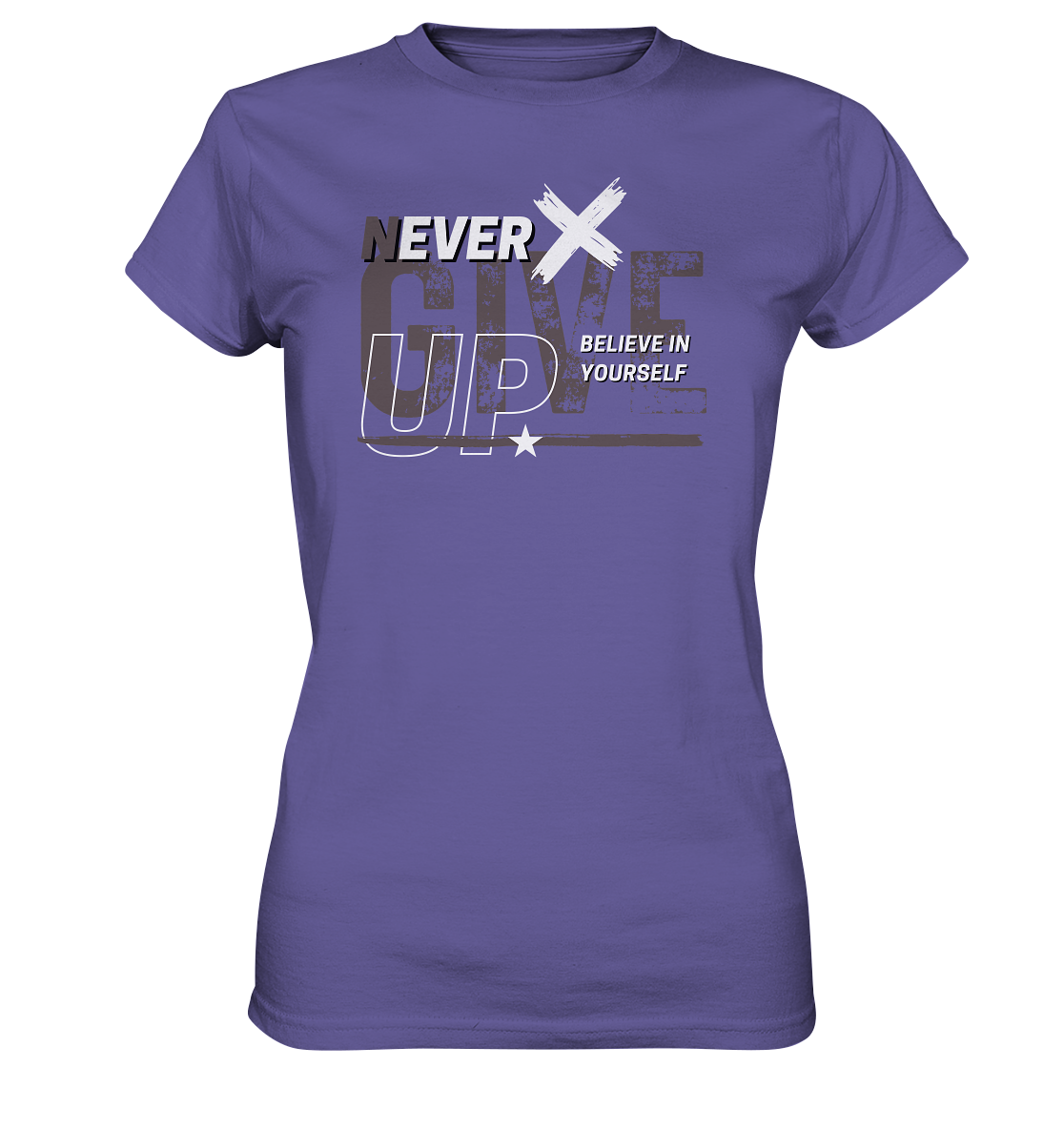 Never give up - Ladies Premium Shirt