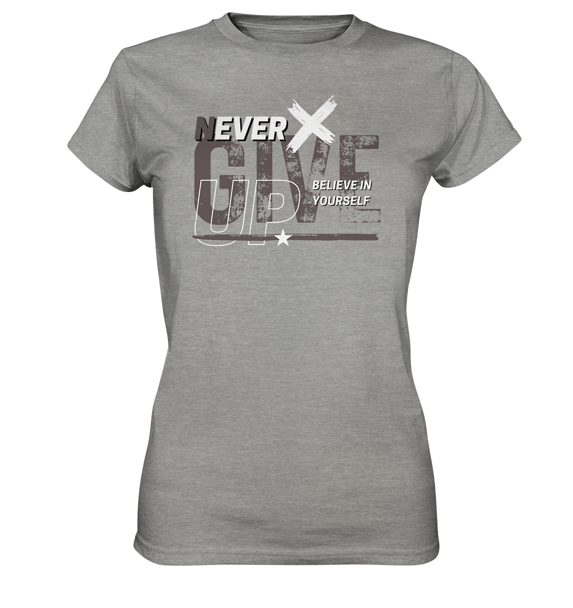 Never give up - Ladies Premium Shirt