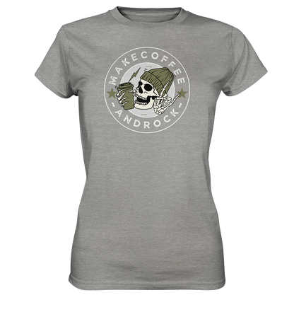 Make Coffee and Rock - Ladies Premium Shirt