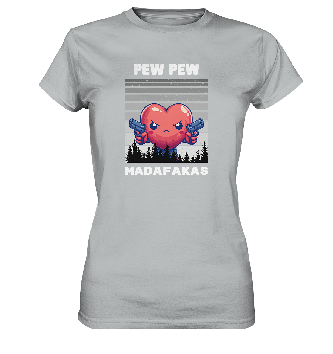 Pew Pew heart - Ladies Premium Shirt