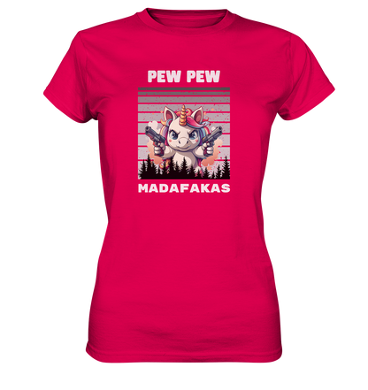 Pew Pew Einhorn - Ladies Premium Shirt