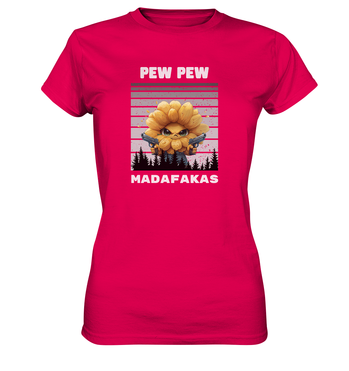 Pew Pew Sonnenblume - Ladies Premium Shirt