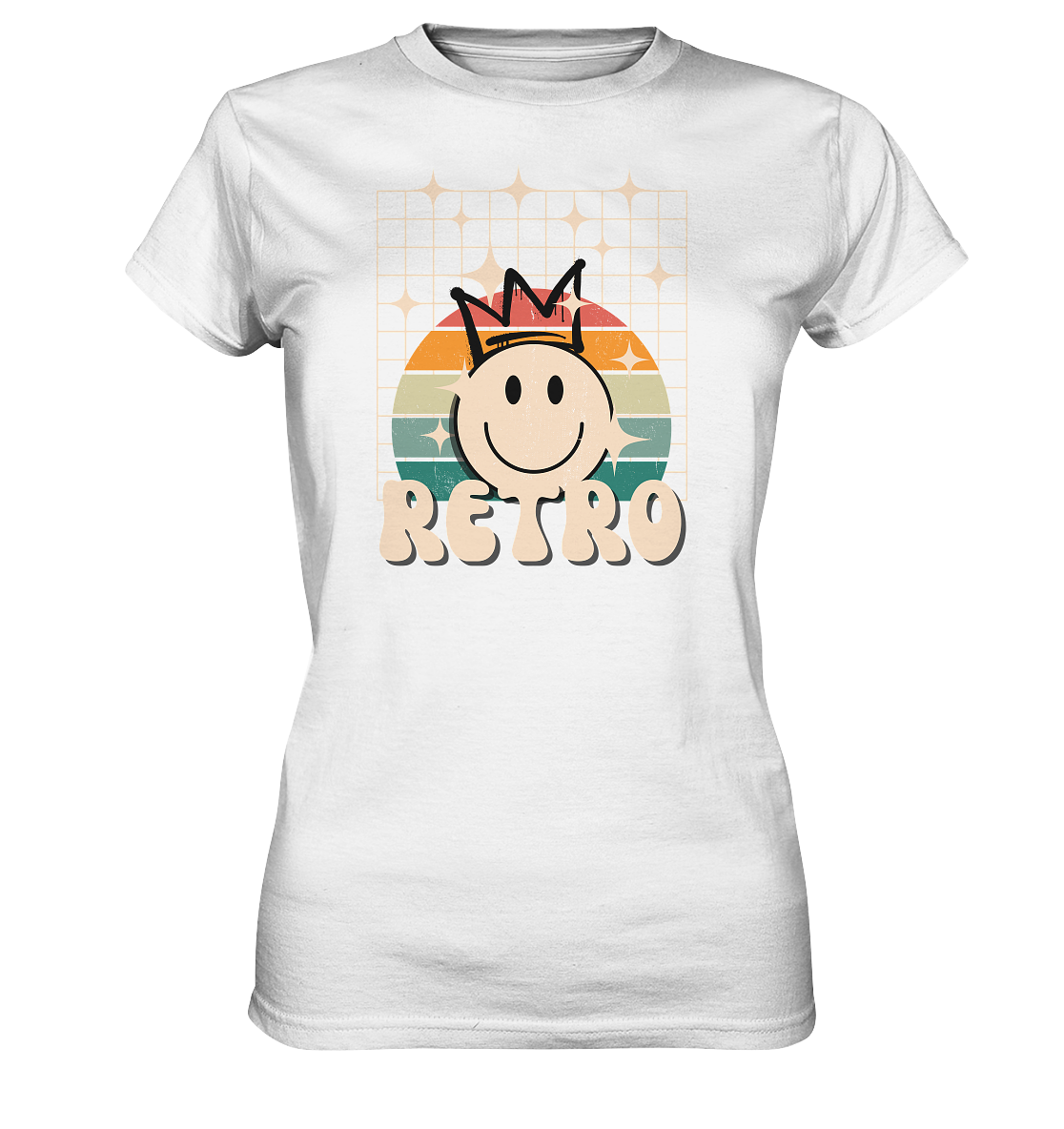 Retro Smiley - Ladies Premium Shirt